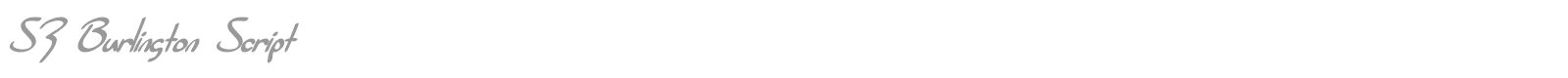 SF Burlington Script font preview